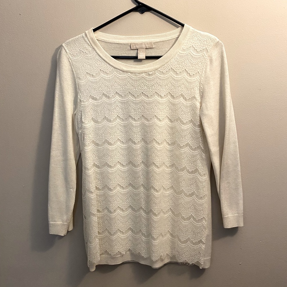 Small cream banana republic shirt
